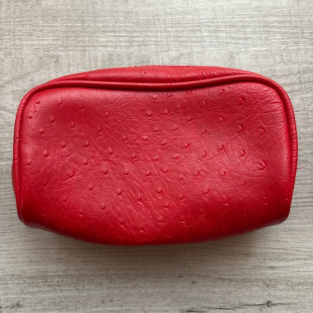 AMARIGE de GIVENCHY limited edition Red Leather Makeup Bag Cosmetic Bag Pouch